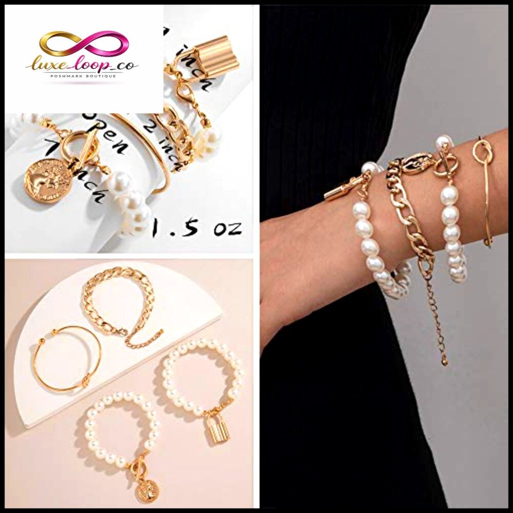 14k Gold Plated Layered Stackable Bangle Bracelet… - image 6